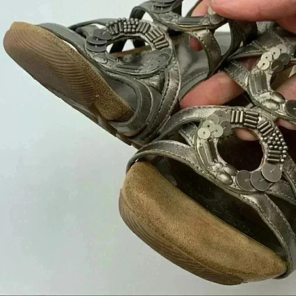 Kenneth Cole reaction sandals sz 8 leather wedges - Picture 8 of 12